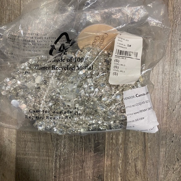 Camila Coelho Penny Skirt in Silver NWT - Picture 6 of 6